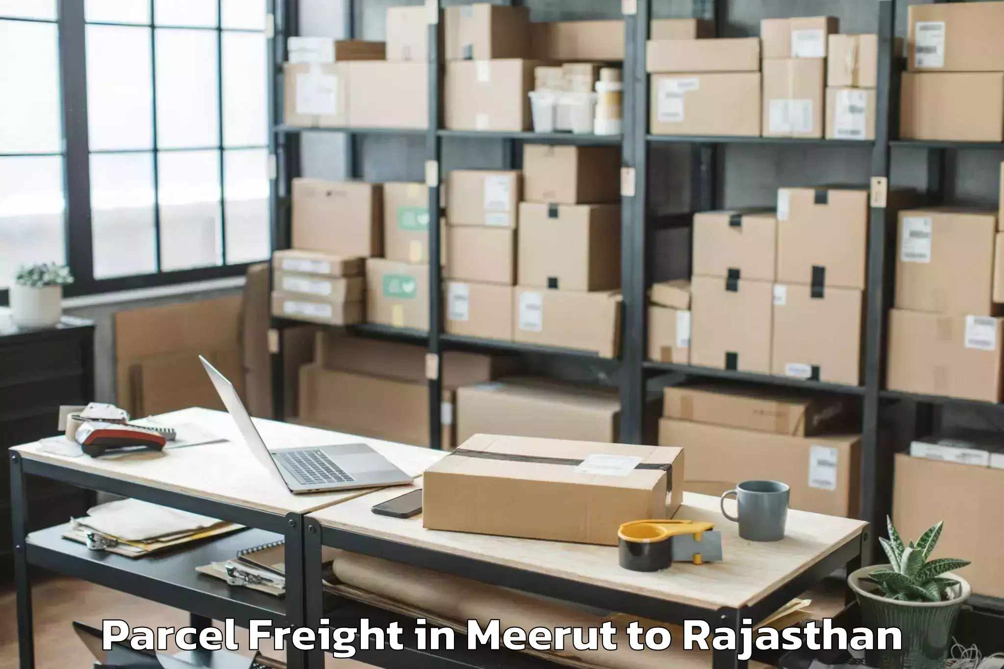 Top Meerut to Ramganj Mandi Parcel Freight Available